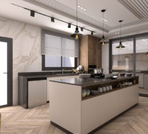 فريق عمل رماح الرياض أثناء تنفيذ الأعمال الميكانيكية